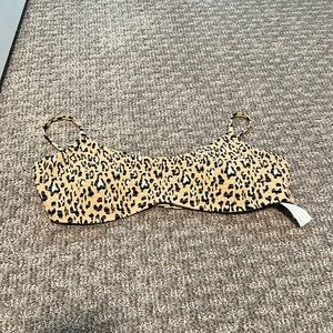 Hollister cheetah bikini top